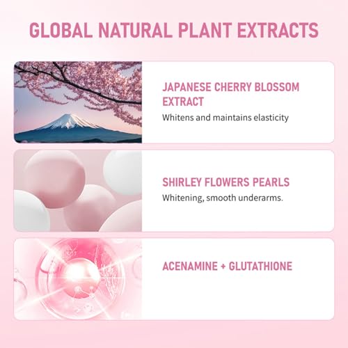 QICDRTF Sakura Gluta Brightening Booster Cream Sakura Gluta Brightening Underarm Cream Pearl Capsules Cream Brightening Underarm Cream Underarm Care Cream (Sakura 2pcs)