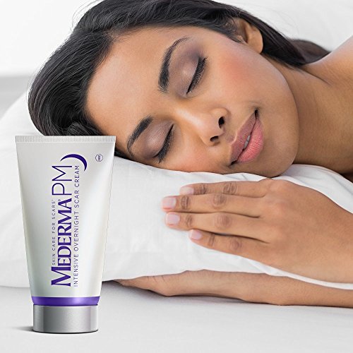 Mederma PM Intensive Overnight Scar Cream - Works with Skin's Nighttime Regenerative Activity - Once-Nightly Application is Clinically Shown to Make Scars Smaller & Less Visible - 1 Ounce