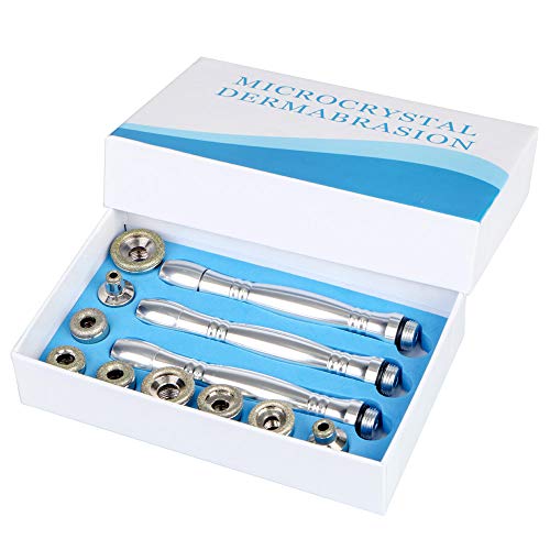 UNOISETION Diamond Microdermabrasion Tips Replacements, 3 Wands 9Pcs Dermabrasion Tips Replacement with 50pcs Cotton Filter for Diamond Dermabrasion Peeling, Facial Skin Care (US)