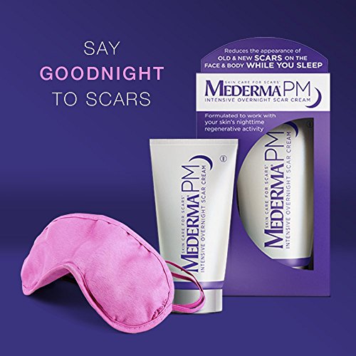 Mederma PM Intensive Overnight Scar Cream - Works with Skin's Nighttime Regenerative Activity - Once-Nightly Application is Clinically Shown to Make Scars Smaller & Less Visible - 1 Ounce