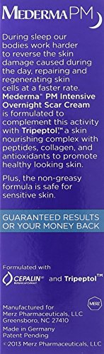 Mederma PM Intensive Overnight Scar Cream - Works with Skin's Nighttime Regenerative Activity - Once-Nightly Application is Clinically Shown to Make Scars Smaller & Less Visible - 1 Ounce