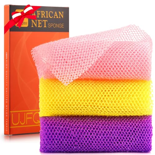 African Bath Sponge Set for Exfoliating Glow