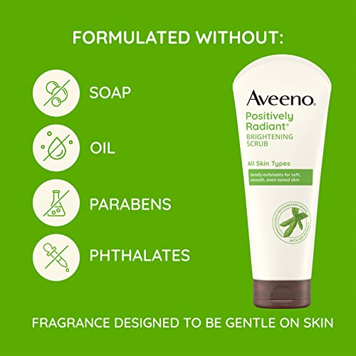 Aveeno Radiant Exfoliating Facial Scrub, Brightening Formula