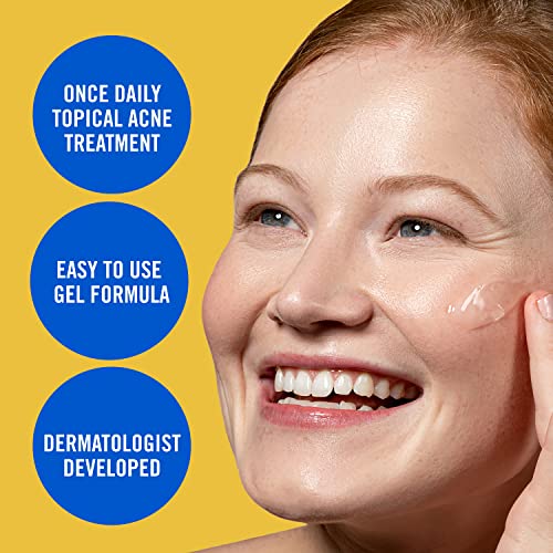 PanOxyl Adapalene 0.1% Leave-On Gel, 30 Day Supply, Retinoid Gel Acne Treatment, Acne Prone Skin, Oil Free, Fragrance Free, 0.5 oz