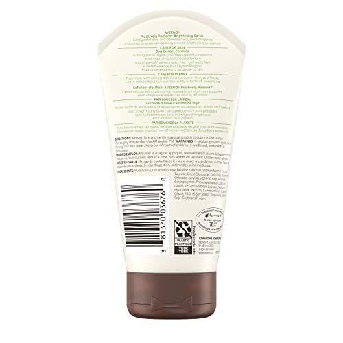 Aveeno Radiant Exfoliating Facial Scrub, Brightening Formula