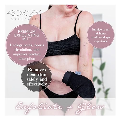 Vegan Exfoliating Mitt for Body Scrub 1pc