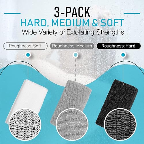Exfoliating Body Washcloth Set for Glowing Skin