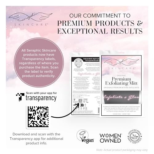 Vegan Exfoliating Mitt for Body Scrub 1pc