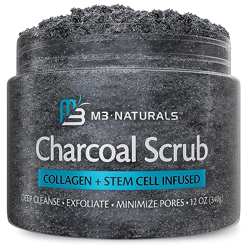 Charcoal Collagen Body Scrub for Skin Toning