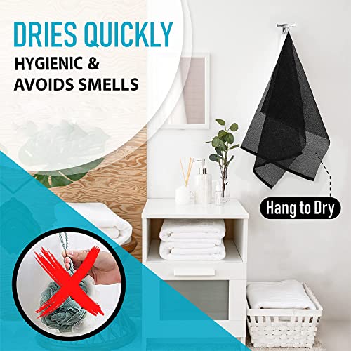 Exfoliating Body Washcloth Set for Glowing Skin