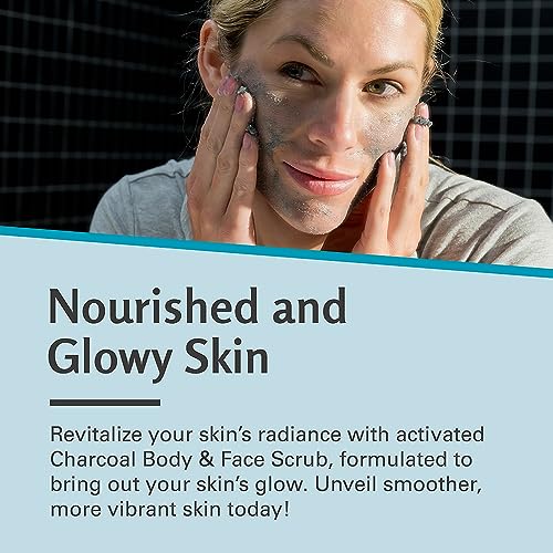 Charcoal Collagen Body Scrub for Skin Toning