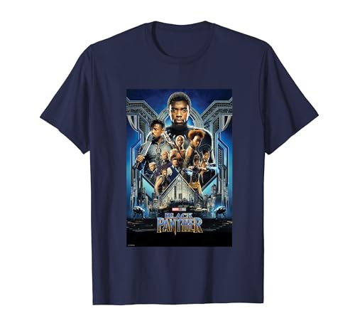 Black Panther Movie Poster Tee - Marvel Studios Novelty