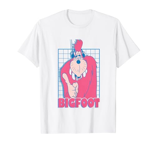 Goofy Movie Vintage Neon Bigfoot Grid T-Shirt