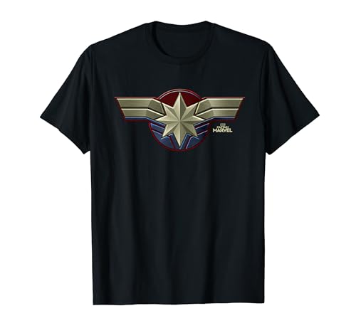 Captain Marvel Movie Chest Symbol Novelty Graphic Tee