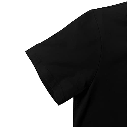 Cute Graphic Tee for Teen Girls - Black