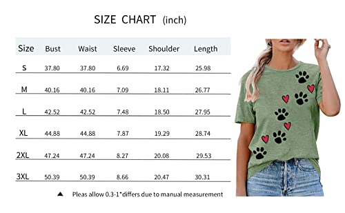 Dog Mom Funny Paw Graphic Tee - O Neck