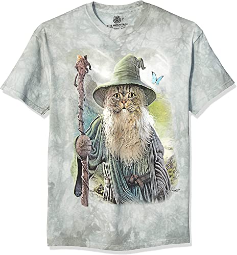 Catdalf Graphic Tee for Cat Lovers - Green XL