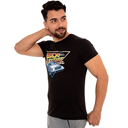 Back to the Future Mens Tee Classic 80s Movie