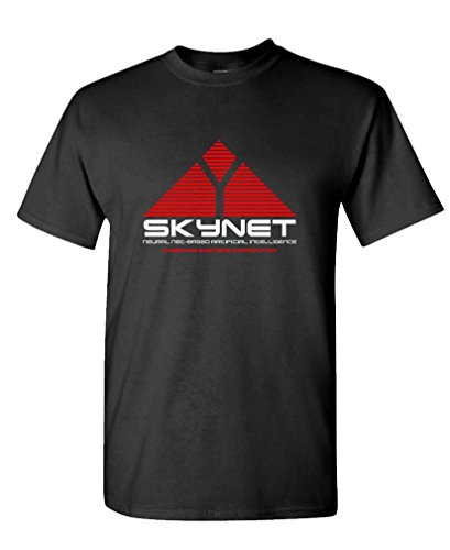 SKYNET Cyborg Movie Mens Cotton T-Shirt - Black
