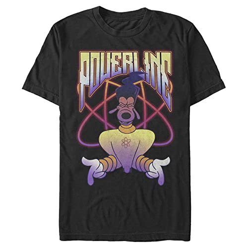 Disney Men's Goofy Movie Powerline JAM Tee - Black