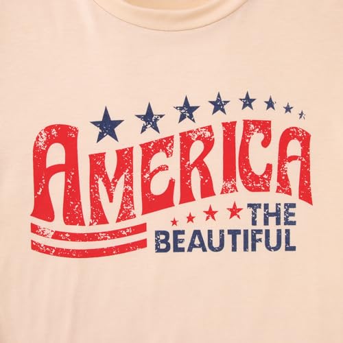 Women's American Flag Patriotic Graphic Tee - Size XL