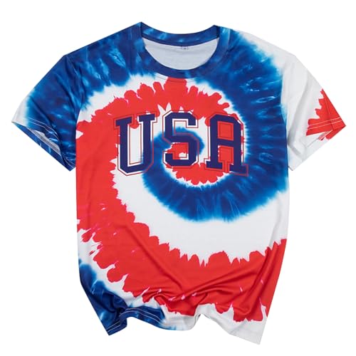 USA Patriotic Women's Shirt for Independence Day Celebration