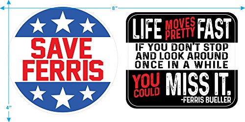 Ferris Bueller's Day Off Movie Tee & Stickers