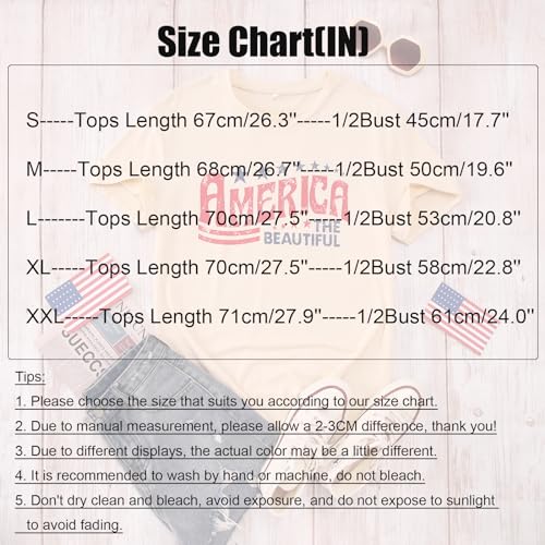 Women's American Flag Patriotic Graphic Tee - Size XL