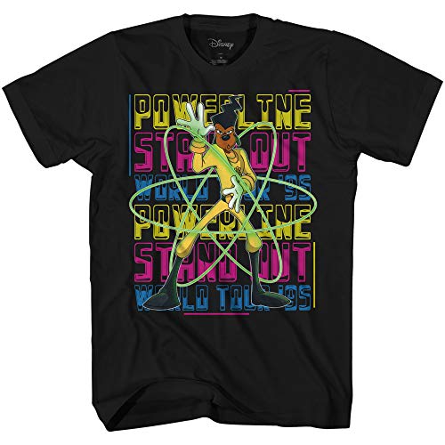 Disney Goofy Movie Powerline Tour Adult T-Shirt Black
