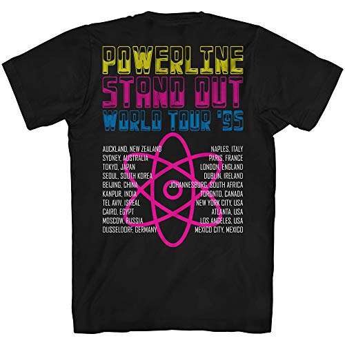 Disney Goofy Movie Powerline Tour Adult T-Shirt Black