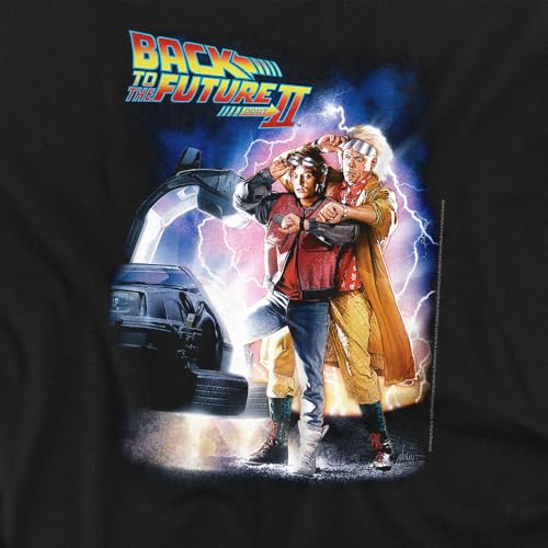 Back to The Future II Black T-Shirt, Size Large