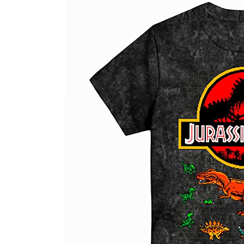Jurassic Park Boys 8Bit Tie Dye T-Shirt