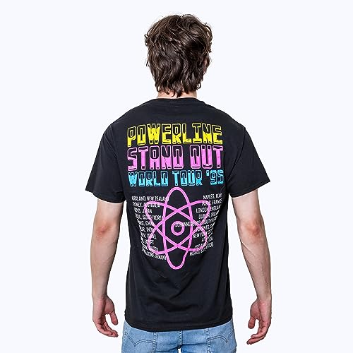 Disney Goofy Movie Powerline Tour Adult T-Shirt Black