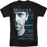 House TV Series Houseisms Black Short Sleeve T-Shirt