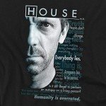 House TV Series Houseisms Black Short Sleeve T-Shirt