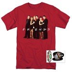 Friends TV Show Cast X-Large Novelty T-Shirt