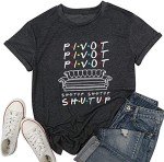 Funny Friends Pivot T-Shirt for Women - Black