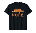 Lazy Cat Nope T-Shirt for Cat Lovers