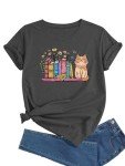 Funny Cat Book Lover Women's T-Shirt