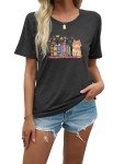 Funny Cat Book Lover Women's T-Shirt