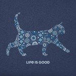 Cat Mosaic Long Sleeve Tee for Women