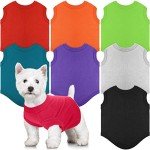 8-Pack Soft Dog T-Shirts for Pets