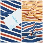 Striped Cotton Dog T-Shirts - 2-Pack Set