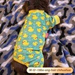 Soft Dog Onesie with Yellow Ducks Design