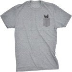 Funny Cat Pocket T-Shirt for Men