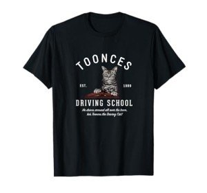 Toonces Driving School Cat T-Shirt, Est. 1989