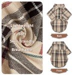 Cute Plaid Polo Shirt for Small Dogs