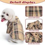 Cute Plaid Polo Shirt for Small Dogs