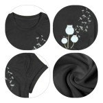 Cute Cat Dandelion T-Shirt for Cat Moms