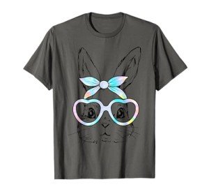 Happy Easter Bunny Tie-Dye T-Shirt for Girls